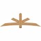 Ekena Millwork Alberta Smooth Timber Gable Bracket, Western Red Cedar, 84"W x 28"H x 3 1/2"D x 5 1/2"F, 8/12 Pitch GBW084X28X0406ALB00SWR - alternate 1